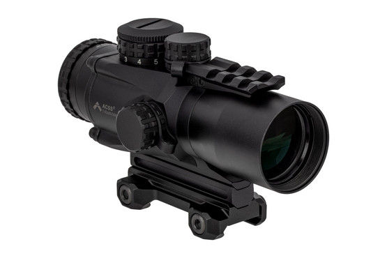 Primary Arms 3x prism scope with 7.62x39/300 Blackout ACSS CQB reticle.